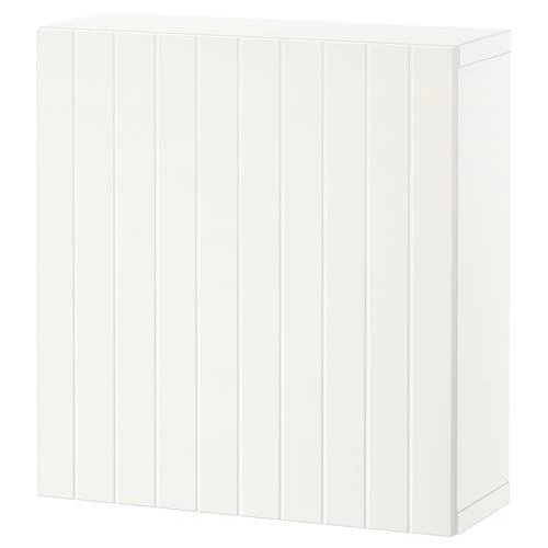 Настенный шкаф - IKEA BESTÅ/BESTA, 60x22x64 см, белый, БЕСТО ИКЕА (изображение №1)