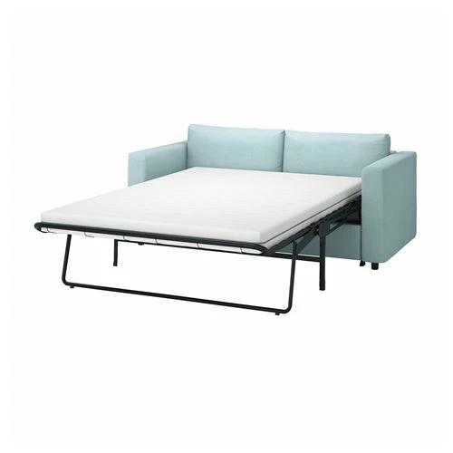 Диван-кровать 2-местный - IKEA VIMLE, 190х98х83 см, голубой, ВИМЛЕ ИКЕА (изображение №2)