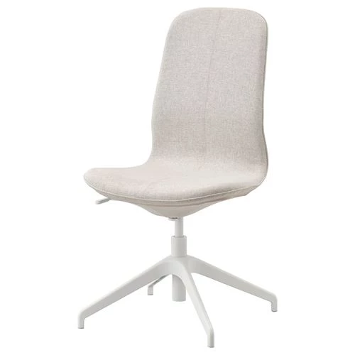 Офисный стул - IKEA LÅNGFJÄLL/LANGFJALL, 68x68x104см, белый, ЛОНГФЬЕЛЛЬ  ИКЕА (изображение №1)