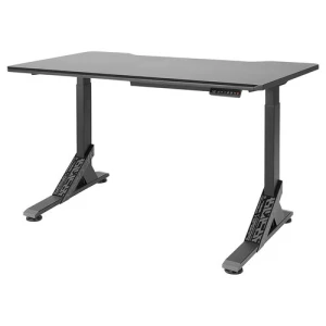Регулируемый по высоте игровой стол - IKEA UPPSPEL, черный, 140х80х75-123 см, УППСПЕЛ ИКЕА