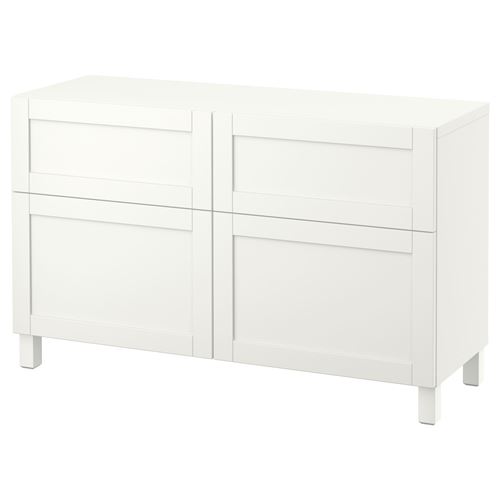 Комбинация для хранения - IKEA BESTÅ/BESTA/Беста/Бесто ИКЕА, 120x42x74 см, белый,