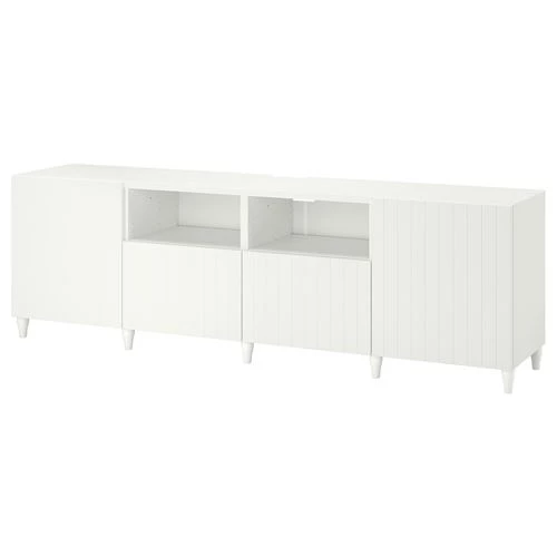 Тумба под ТВ - IKEA BESTÅ/BESTA, 240x42x74 см, белый, Бесто ИКЕА (изображение №1)