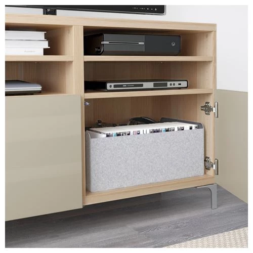 Тумба под ТВ - IKEA BESTÅ/BESTA, 120x40x74 см, коричневый, Бесто ИКЕА (изображение №3)