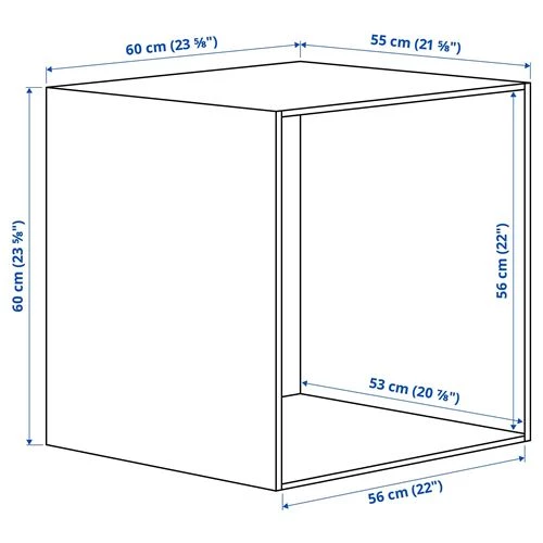 Каркас гардероба - PLATSA IKEA/ПЛАТСА ИКЕА, 60х55х60 см, белый (изображение №3)