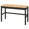 Письменный стол - IKEA HEMNES, 47x75x120 см, черный, Хемнэс ИКЕА