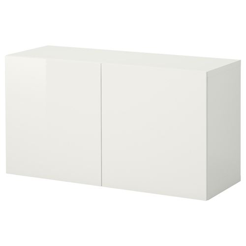 Навесной шкаф - IKEA BESTÅ/BESTA, 120x42x64 см, белый, БЕСТО ИКЕА