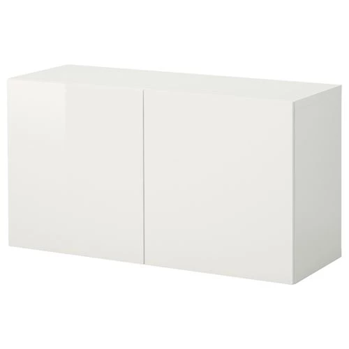 Навесной шкаф - IKEA BESTÅ/BESTA, 120x42x64 см, белый, БЕСТО ИКЕА (изображение №1)