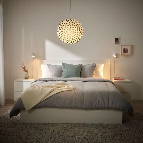 Подвесной абажур - IKEA REGOLIT/РЕГОЛИТ ИКЕА, 45 см, черно-белый (изображение №3)