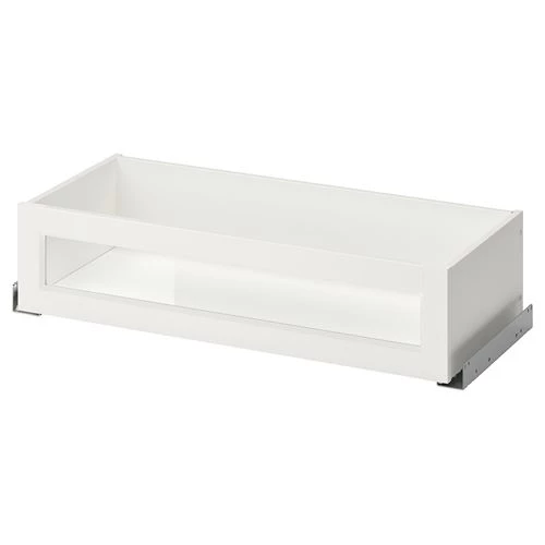 Ящик с фронтальной панелью - IKEA KOMPLEMENT, 75x35 см, белый КОМПЛИМЕНТ ИКЕА (изображение №1)