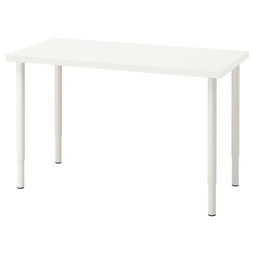 Письменный стол - IKEA LAGKAPTEN/OLOV, 120х60х63-93 см, белый, ЛАГКАПТЕН/ОЛОВ ИКЕА