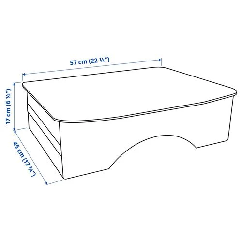 Стол-поднос для дома/сада - IKEA ИКЕА STRANDÖN, 57x45х17 см, бледно-зеленый (изображение №5)