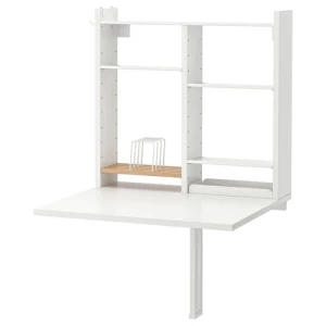 Стол подвесной откидной - IKEA NORBERG, 60х64х75 см, белый, НОРБЕРГ ИКЕА