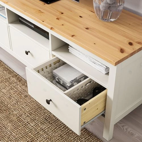 Тумба под ТВ - IKEA HEMNES, 57x148 см, белый, Хемнэс ИКЕА (изображение №3)