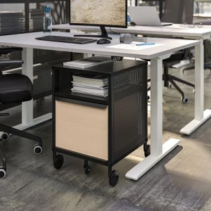 Модуль на колесах - IKEA BEKANT, 41х61 см, белая сетка БЕКАНТ ИКЕА