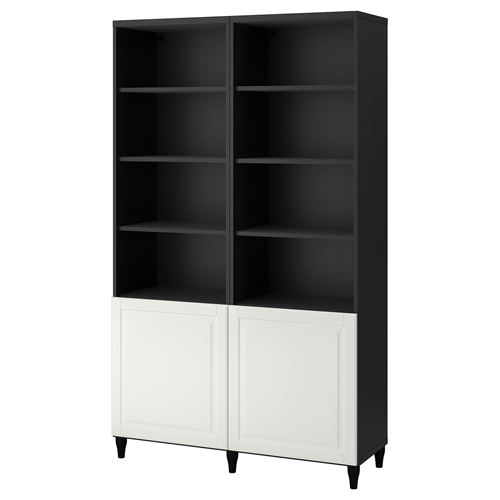 Комбинация для хранения - IKEA BESTÅ/BESTA/Беста/Бесто ИКЕА, 120x42x202 см, черный,