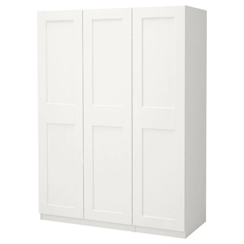 Гардероб - IKEA PAX/GRIMO, 150x60x201 см, белый ПАКС/ГРИМО ИКЕА (изображение №4)