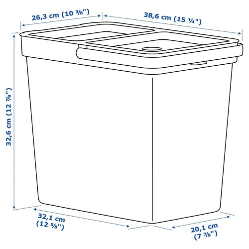 HÅLLBAR урна для сортировки мусора ИКЕА (изображение №7)