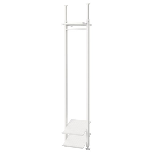 Шкаф для прихожей - IKEA ELVARLI/ЭЛВАРЛИ ИКЕА, 36х350/222х51,6 см, белый