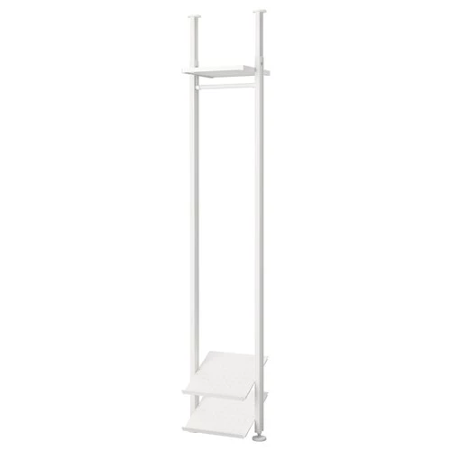 Шкаф для прихожей - IKEA ELVARLI/ЭЛВАРЛИ ИКЕА, 36х350/222х51,6 см, белый (изображение №1)