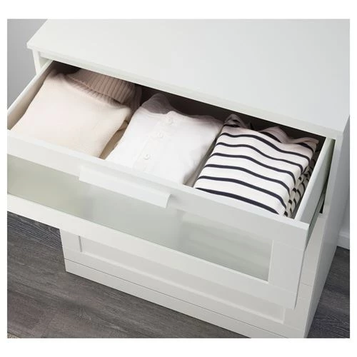 Комплект мебели д/спальни  - IKEA BRIMNES, 140х200 см, белый, БРИМНЭС ИКЕА (изображение №5)