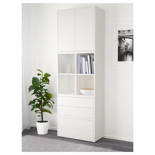 Комбинация для хранения - EKET IKEA/ ЭКЕТ ИКЕА, 70x35x212  см, белый (изображение №5)