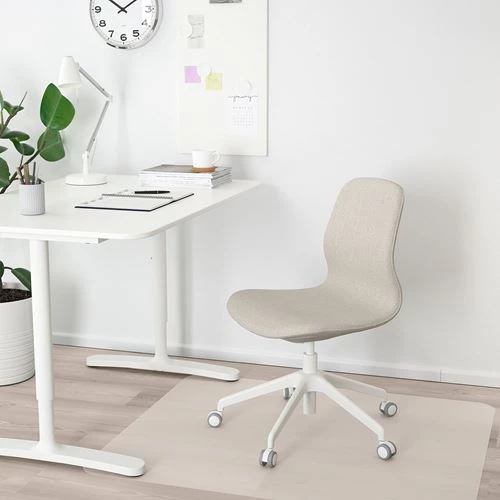 Офисный стул - IKEA LÅNGFJÄLL/LANGFJALL, 68x68x92см, белый, ЛОНГФЬЕЛЛЬ ИКЕА (изображение №3)