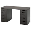 Письменный стол - IKEA LAGKAPTEN/ALEX, 140x60 см, коричневый, Алекс/Лагкаптен ИКЕА