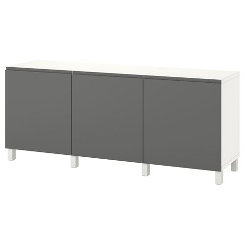 Комбинация для хранения - IKEA BESTÅ/BESTA/БЕСТА/БЕСТО ИКЕА, 180x42x74 см, серый