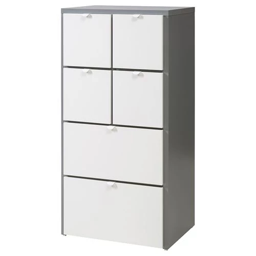 Комод с 6 ящиками - IKEA VISTHUS/ВИСТУС ИКЕА, 126х49х63 см, белый (изображение №1)