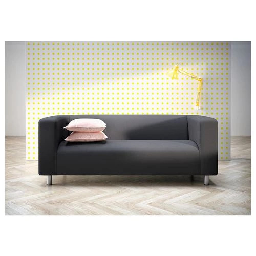 2-местный диван - IKEA KLIPPAN, 66x88x180cм, черный, КЛИППАН ИКЕАИКЕА (изображение №5)