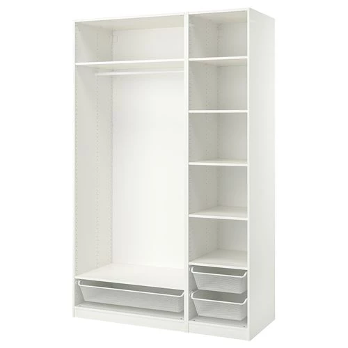 Гардероб - IKEA PAX, 150x58x236 см, белый ПАКС ИКЕА (изображение №1)