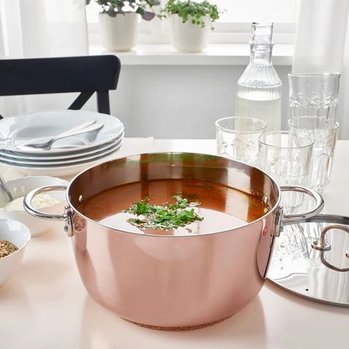 Кастрюля с крышкой - IKEA FINMAT, медь/нержавеющая сталь, 5 л  ИКЕА (изображение №3)