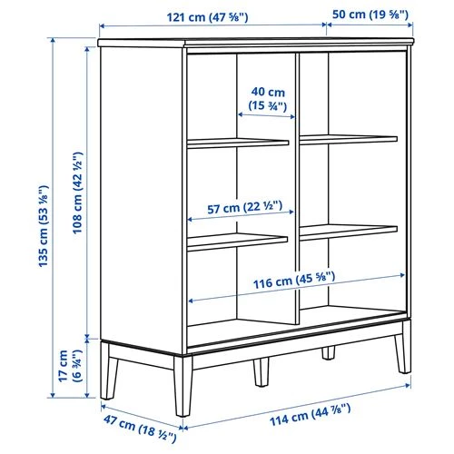 Гардероб - IKEA IDANÄS /ИДАНАС ИКЕА, 135х121х50 см, белый (изображение №8)