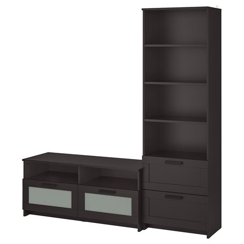 Тумба под ТВ - IKEA BRIMNES, 180х41х190 см, черный, БРИМНЭС/БРИМНЕС ИКЕА