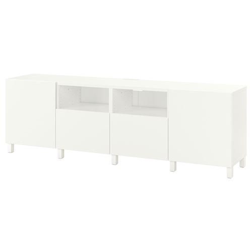 Тумба под ТВ - IKEA BESTÅ/BESTA, 240x42x74 см, белый, Бесто ИКЕА