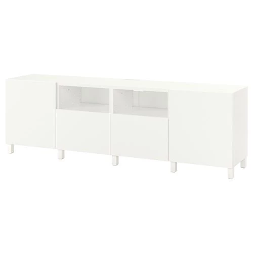 Тумба под ТВ - IKEA BESTÅ/BESTA, 240x42x74 см, белый, Бесто ИКЕА (изображение №1)