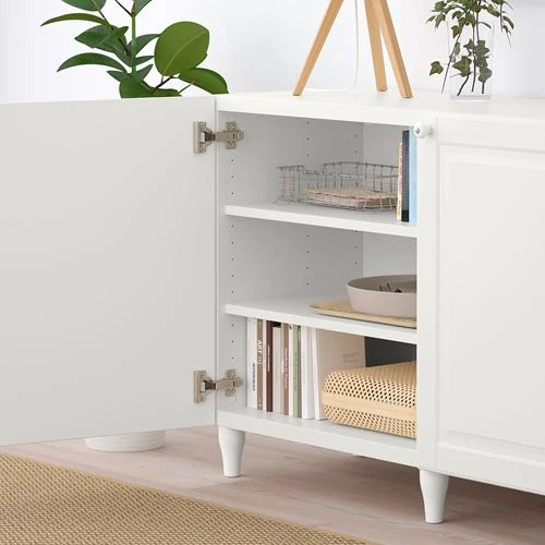 Комбинация для хранения - IKEA BESTÅ/BESTA/БЕСТА/БЕСТО ИКЕА, 180x42x74 см, белый, (изображение №6)