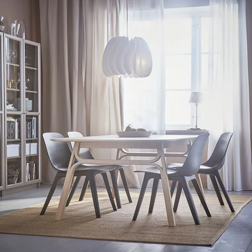 Стул - IKEA ODGER, 81х45х51 см, пластик черный, ОДГЕР ИКЕА (изображение №2)