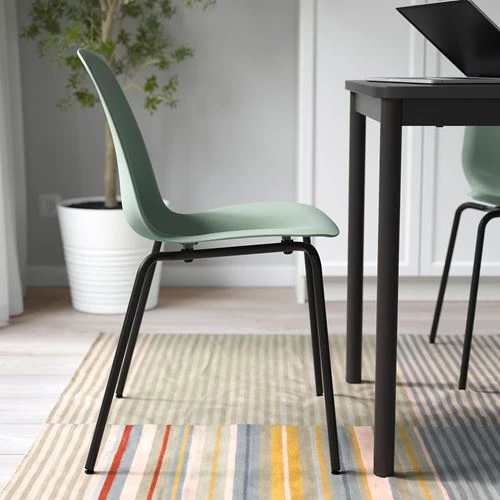 Стул - IKEA LIDАS/SEFAST/LIDAS, 87х52х50 см, зеленый/черный, ИКЕА (изображение №2)