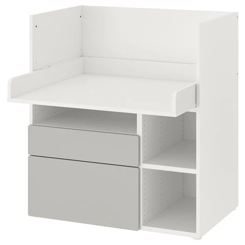 Стол детский - IKEA SMÅSTAD /SMASTAD, 90x79x100 см, белый/серый, ИКЕА (изображение №1)