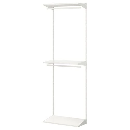 Стеллаж - BOAXEL IKEA/БОАКСЕЛЬ ИКЕА, 40х62х200 см, белый (изображение №1)