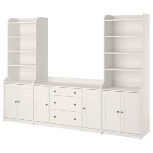 Шкаф - HAUGA IKEA/ХАУГА ИКЕА, 46х279х199 см, белый