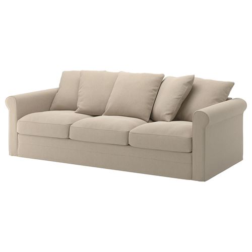 3-местный диван - IKEA GRÖNLID/GRONLID, 98x247см, бежевый, ГРЁНЛИД  ИКЕА
