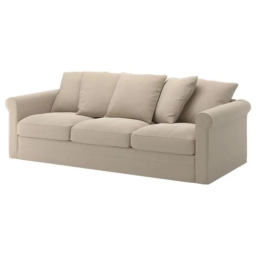 3-местный диван - IKEA GRÖNLID/GRONLID, 98x247см, бежевый, ГРЁНЛИД  ИКЕА (изображение №1)