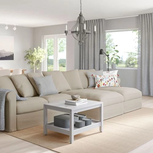 2 шезлонга и 2-местный диван - IKEA GRÖNLID/GRONLID,  98x339см, бежевый, ГРЕНЛИД ИКЕА (изображение №2)