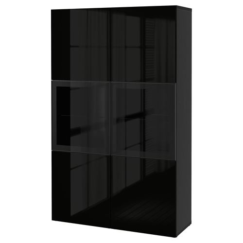 Комбинация для хранения - IKEA BESTÅ/BESTA/Беста/Бесто ИКЕА, 120x42x193 см, черный,