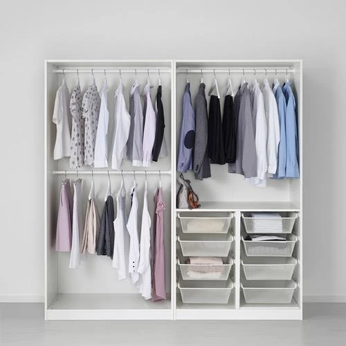 Гардероб - IKEA PAX/TYSSEDAL / ПАКС/ТИССЕДАЛЬ ИКЕА, 200x60x201 см,белый (изображение №3)