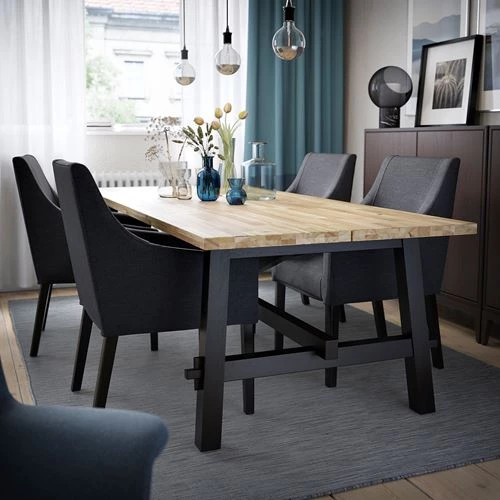 Тканевое кресло с подлокотниками - IKEA SAKARIAS/ЗАКАРИАС ИКЕА, 96х67х60 см, черный (изображение №7)