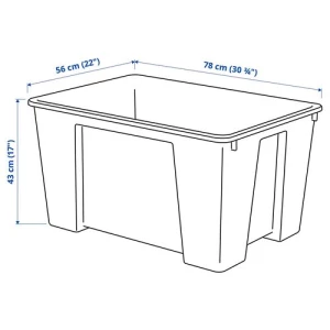 Ящик - IKEA SAML, 43х78 см, белый, САМЛА ИКЕА