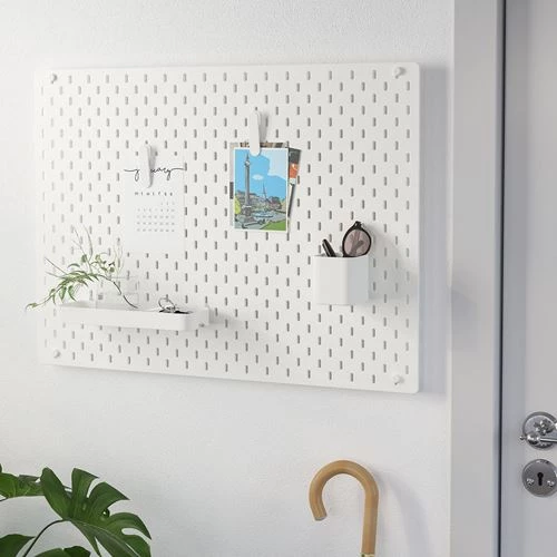 Комбинированная перфорированная доска  - SKÅDIS / SKАDIS IKEA/ СКОДИС  ИКЕА,  76х56 см, белый